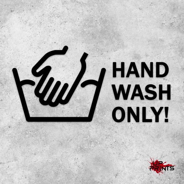 Hand wash only